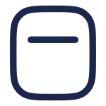 Airbuds Case Minimalistic SVG Icon